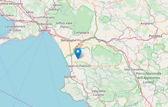 Terremoto oggi, Salerno: scossa di magnitudo 2.9