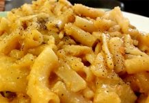 Ricetta della pasta e patate napoletana con provola "azzeccata"