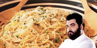 Ricetta spaghetti aglio e olio con crema di cavolfiore di Cannavacciuolo