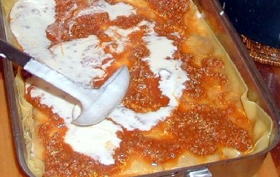 besciamella nelle lasagne