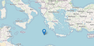 Terremoto oggi nel mediterraneo: scossa di magnitudo 5.8