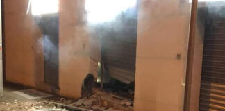 Colli Aminei, esplosione distrugge negozio di caldaie