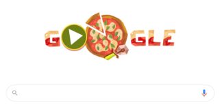 Il Doodle di Google celebra l'arte della pizza, patrimonio Unesco
